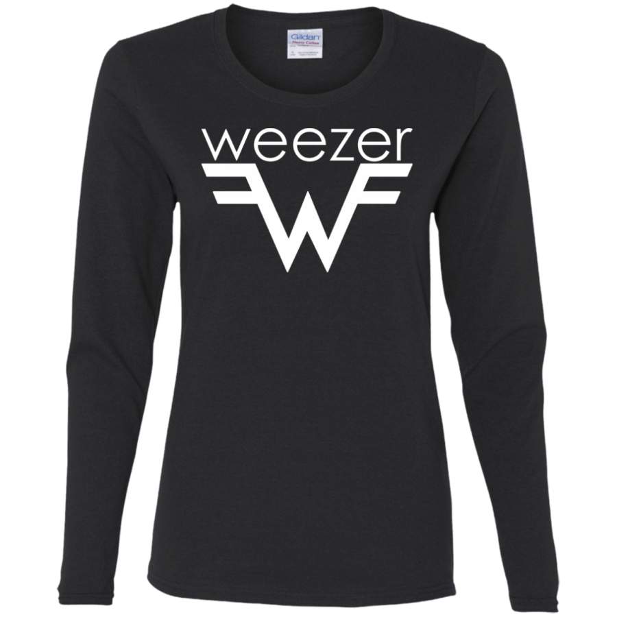 Weezer Logo Ladies’ Cotton LS T-Shirt