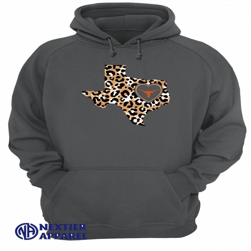 Texas Longhorns leopard layer shirt Unisex Hoodie