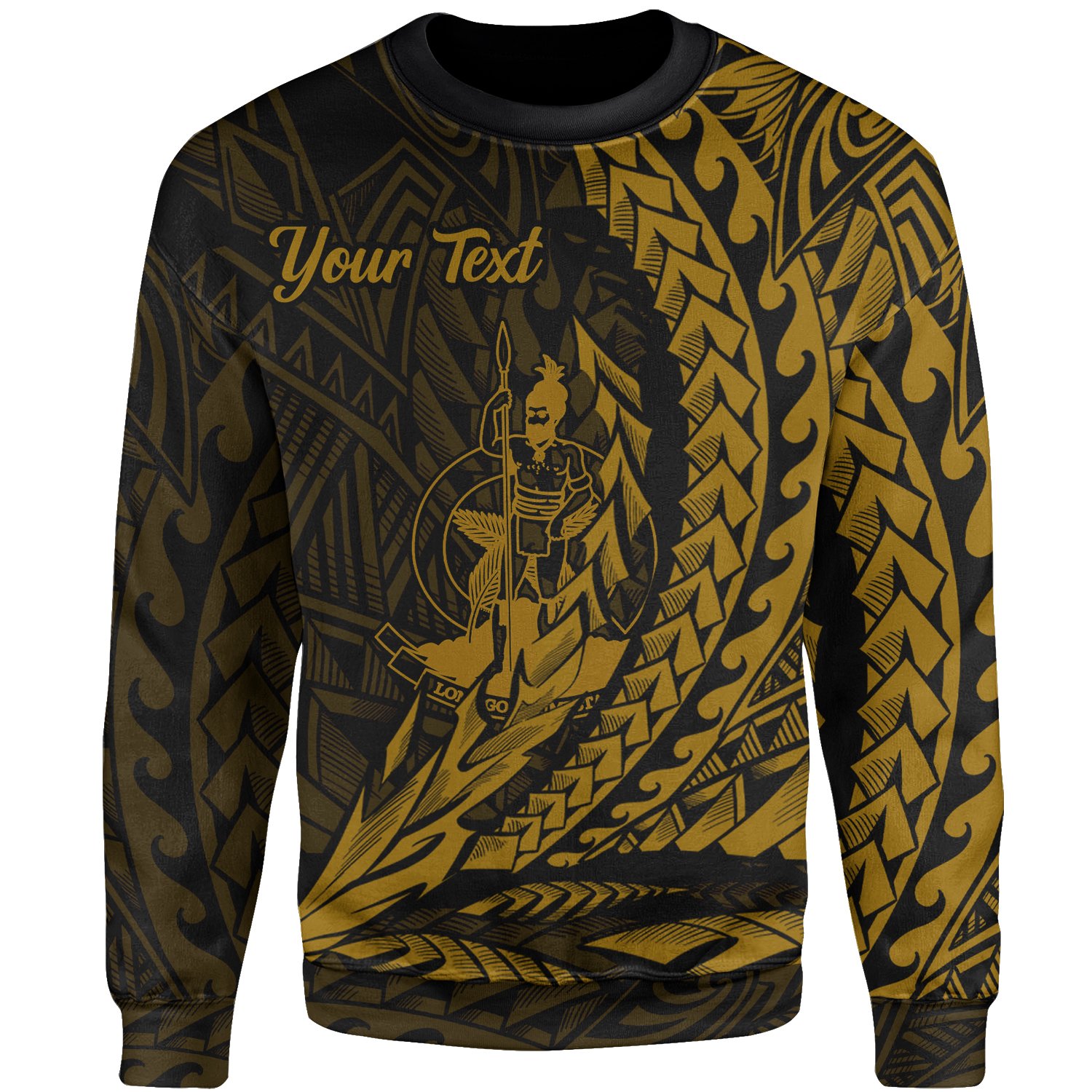 Vanuatu Custom Personalised Sweatshirt – Wings Style Gold Color – BN01