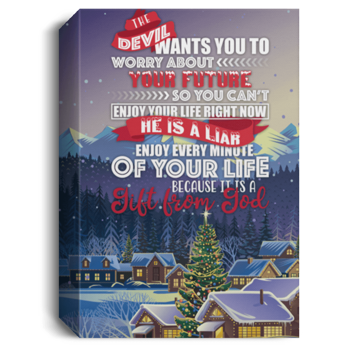 ViticStore™ Life Is A Gift From God -Christmas canvas for decor, gift for family, home decor, christmas gift