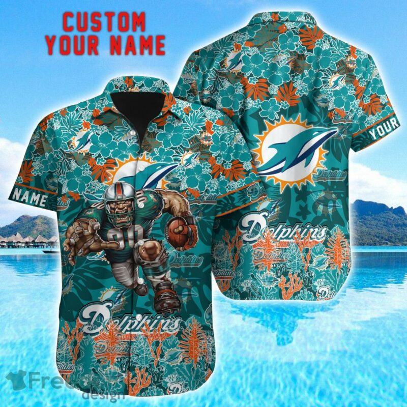 Miami Dolphins Personalized Name Nfl Hawaiian Shirt