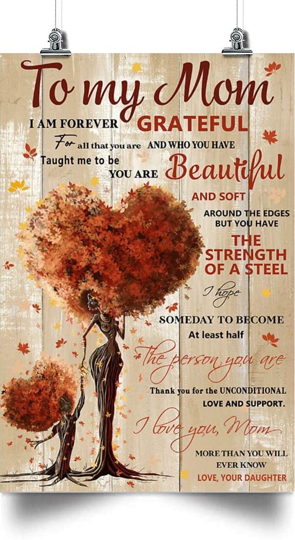 Tree Poster-I am Forever Grateful – Home Decoration Poster, Wall Poster, Home and Room Decoration, Gifts for Mother, Souvenirs.