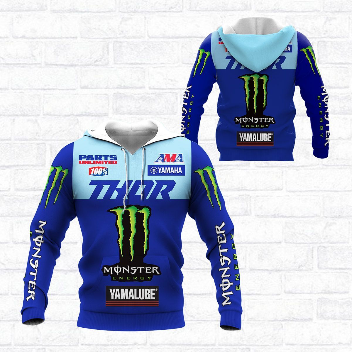 3D All Over Printed Monster Energy Star Yamaha Racing  Shirts Ver1