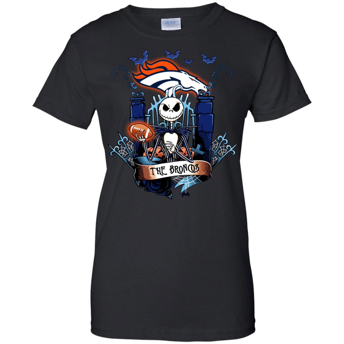 Check out this awesome Denver Broncos Halloween The Nightmare Before Christmas Shirts