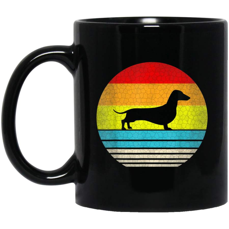 Doxie Dachshund Dog  Vintage Retro Gift For Dog Lovers Mug