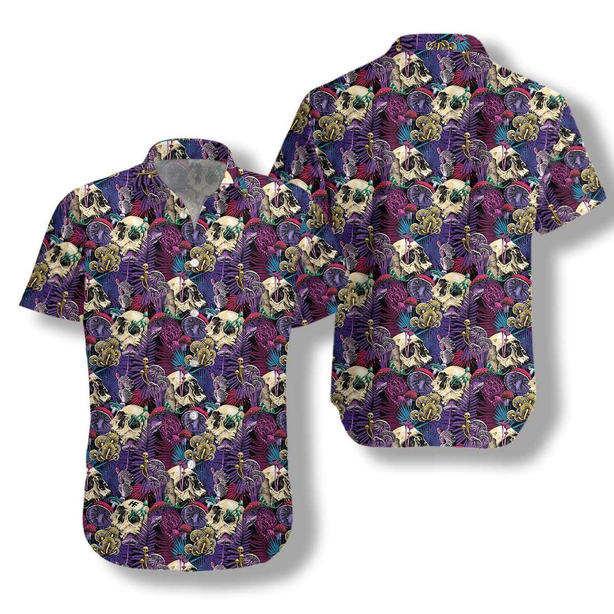 Mushrooms And Skulls Hawaii Shirt For Men Women Adult Ha40084