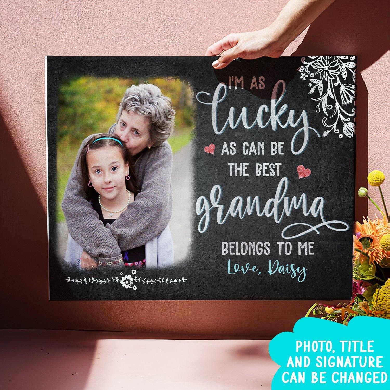 [Personalized Name & Photo] – Belong To Me, Lucky Mama – Canvas Prints, Wall Art, Home Decor