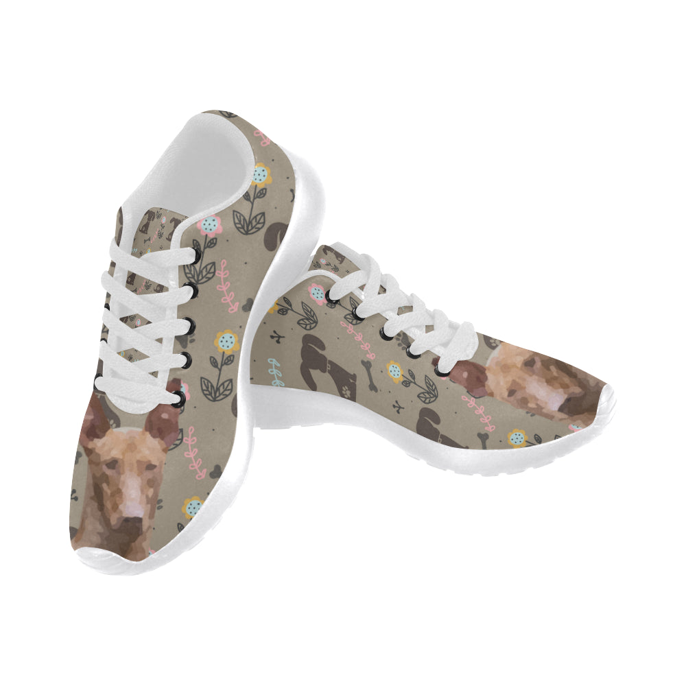 Podenco Canario Dog White Sneakers for Women