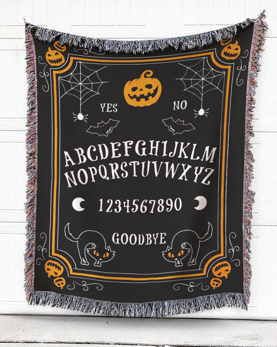 Woven Throw For Kids Halloween Gift, Alphabet Song, Cotton Blanket