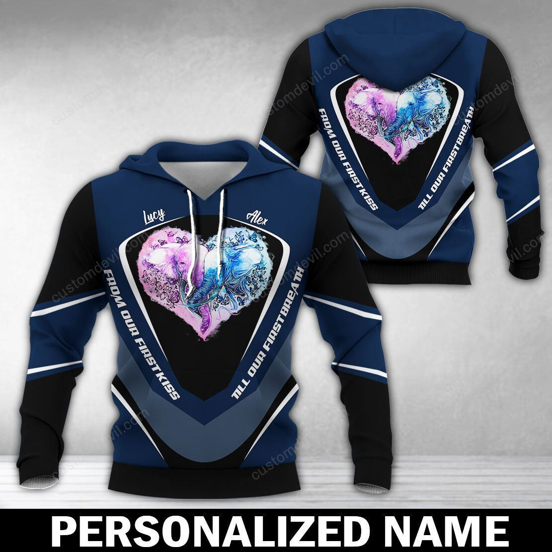 Personalized Till Our Last Breath Elephants Hoodie 3D Full Printing Tdh | Hqt-Sh030-031