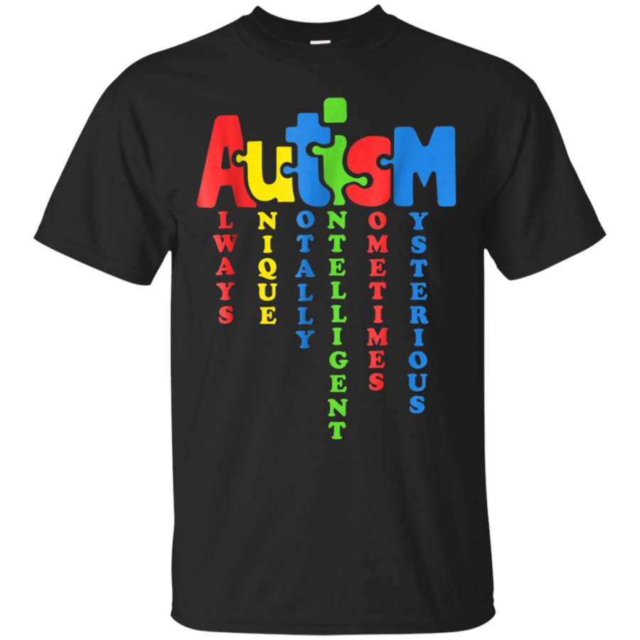 AGR Autism Definition Colorful T-shirt Autistic Kids And Adults