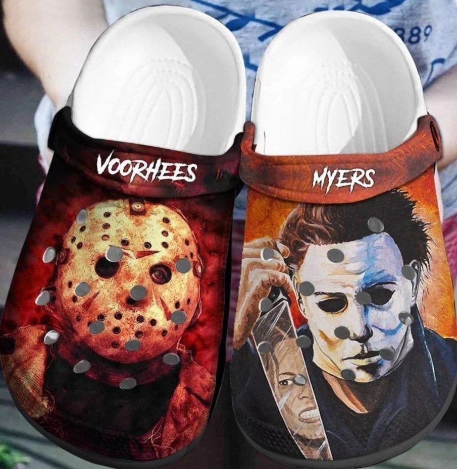 Jason Voorhees – Michael Myers Crocss Clog Shoes For Men Women Kids