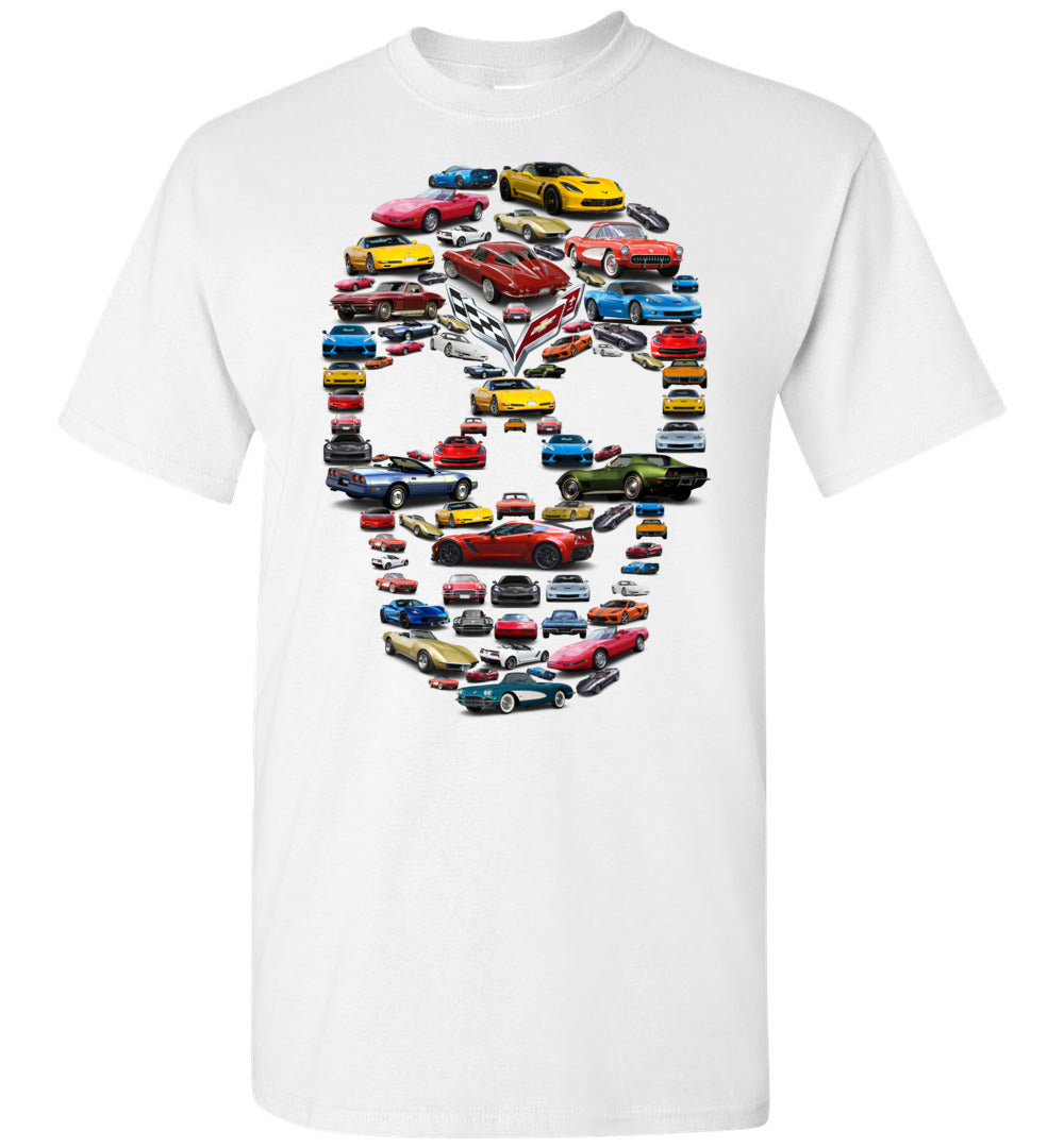 Cv Collection Stylized Skull Halloween Art T-Shirt