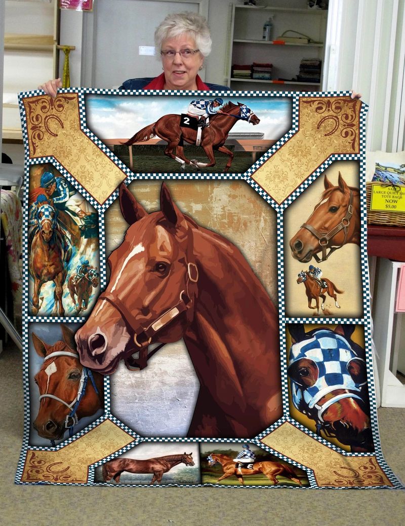 Amazing Horse Quilt Blanket