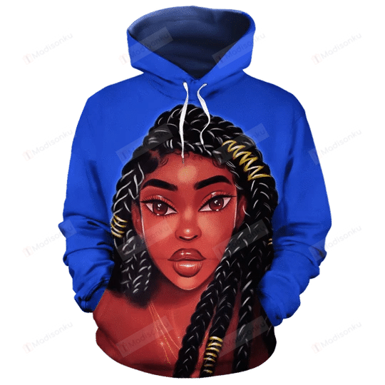 Dreadlock Black Queen 3D All Over Print Hoodie, Zip-Up Hoodie