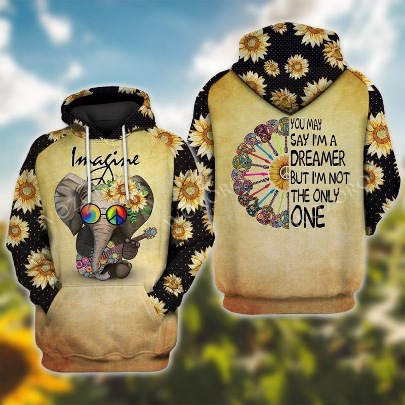 Hippie Elephant Feeling Hoodie