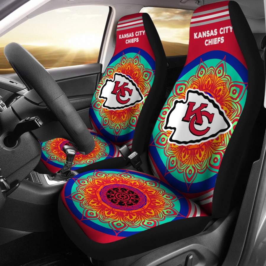 Unique Magical And Vibrant Kansas City Chiefs Car Seat Covers