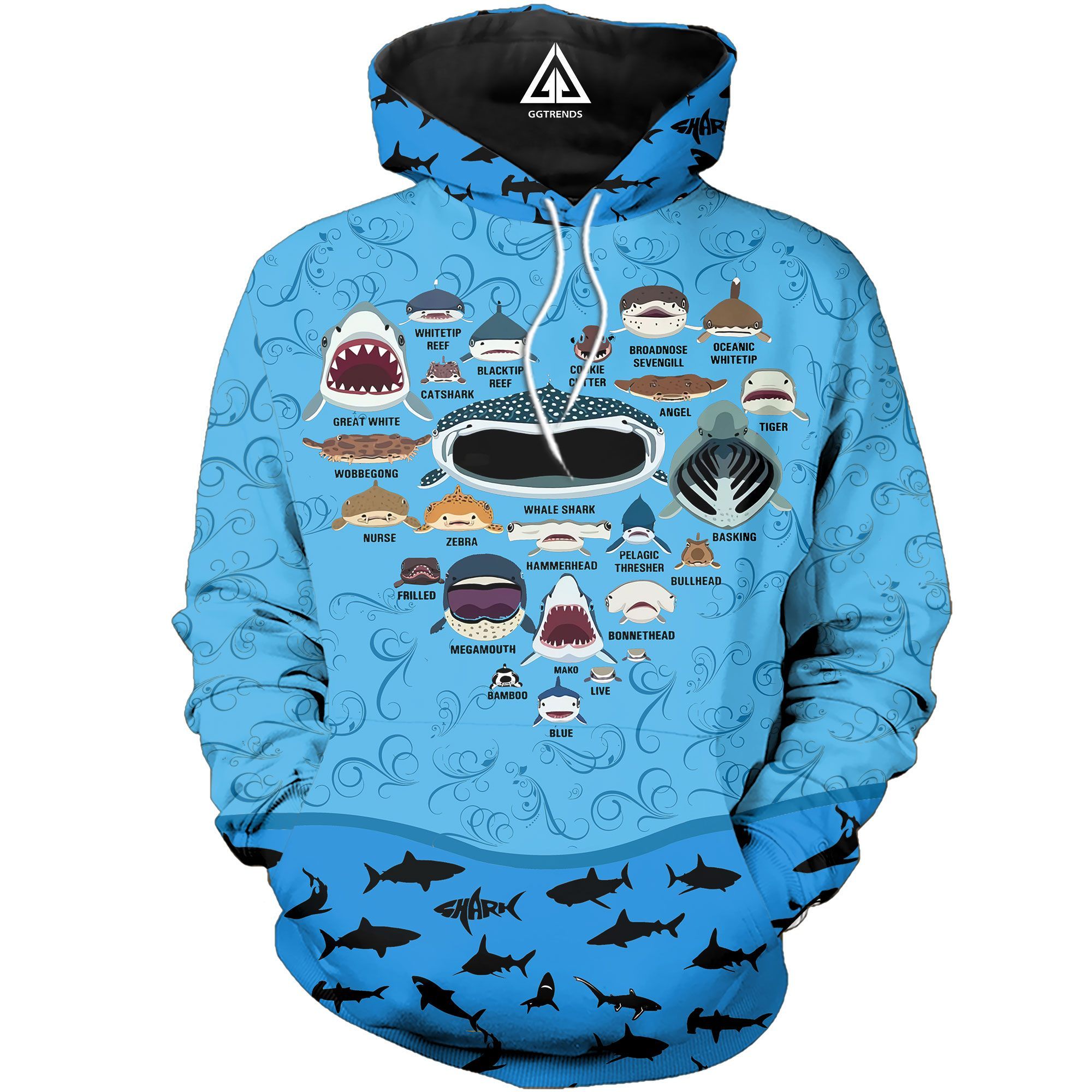 SHARK HOODIE CC TDT112009A06WR