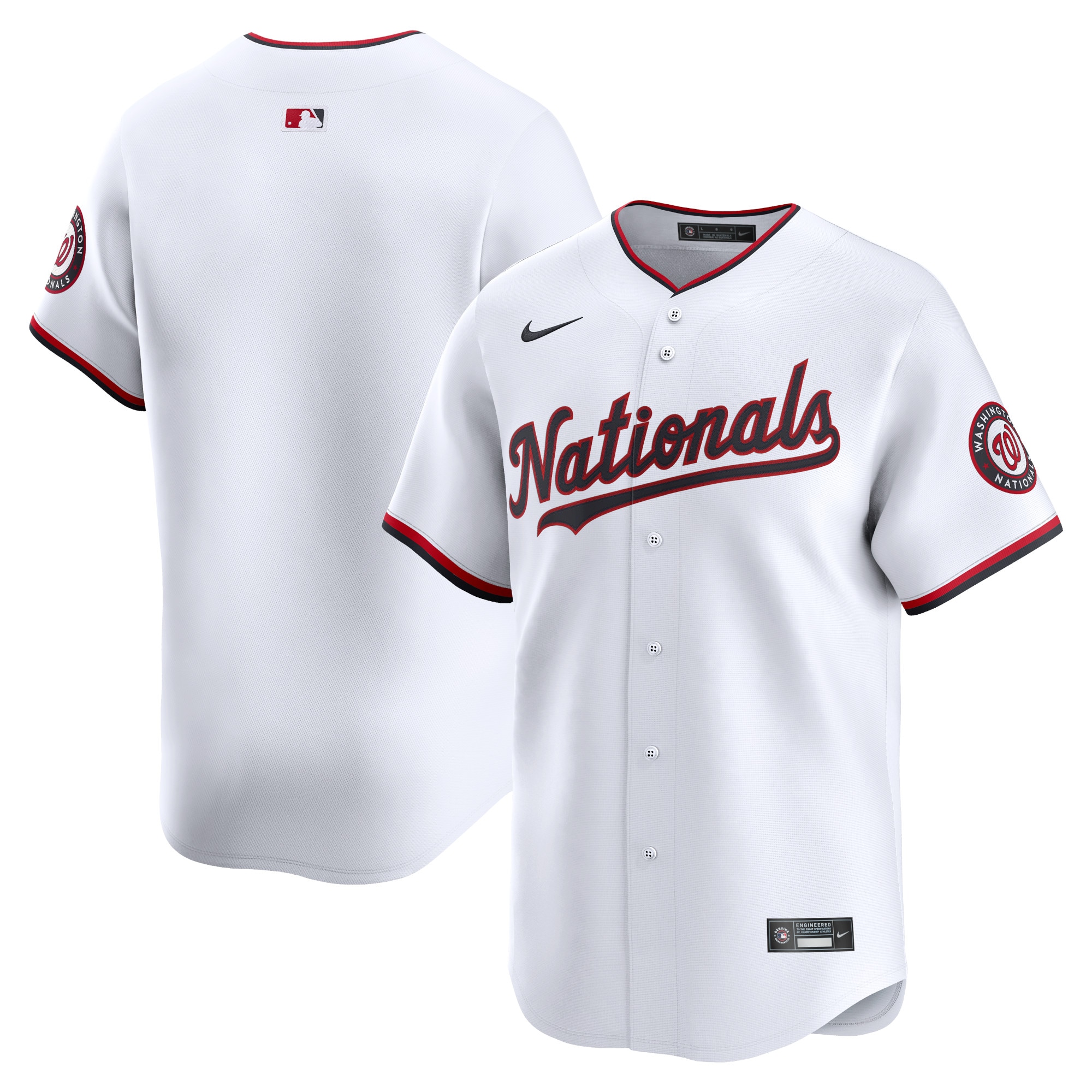 Washington Nationals Youth Home Limited Jersey – White