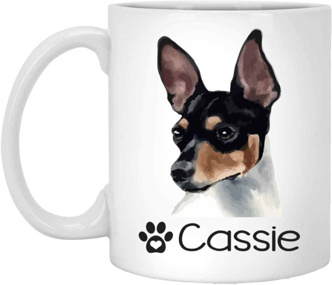 Personalized Rat Terrier Dog Mug – Pet Owner Gifts For Women – Gifts For Dog Lover – Rat Terrier Mom Dad Mugs – Dog Cups 11Oz