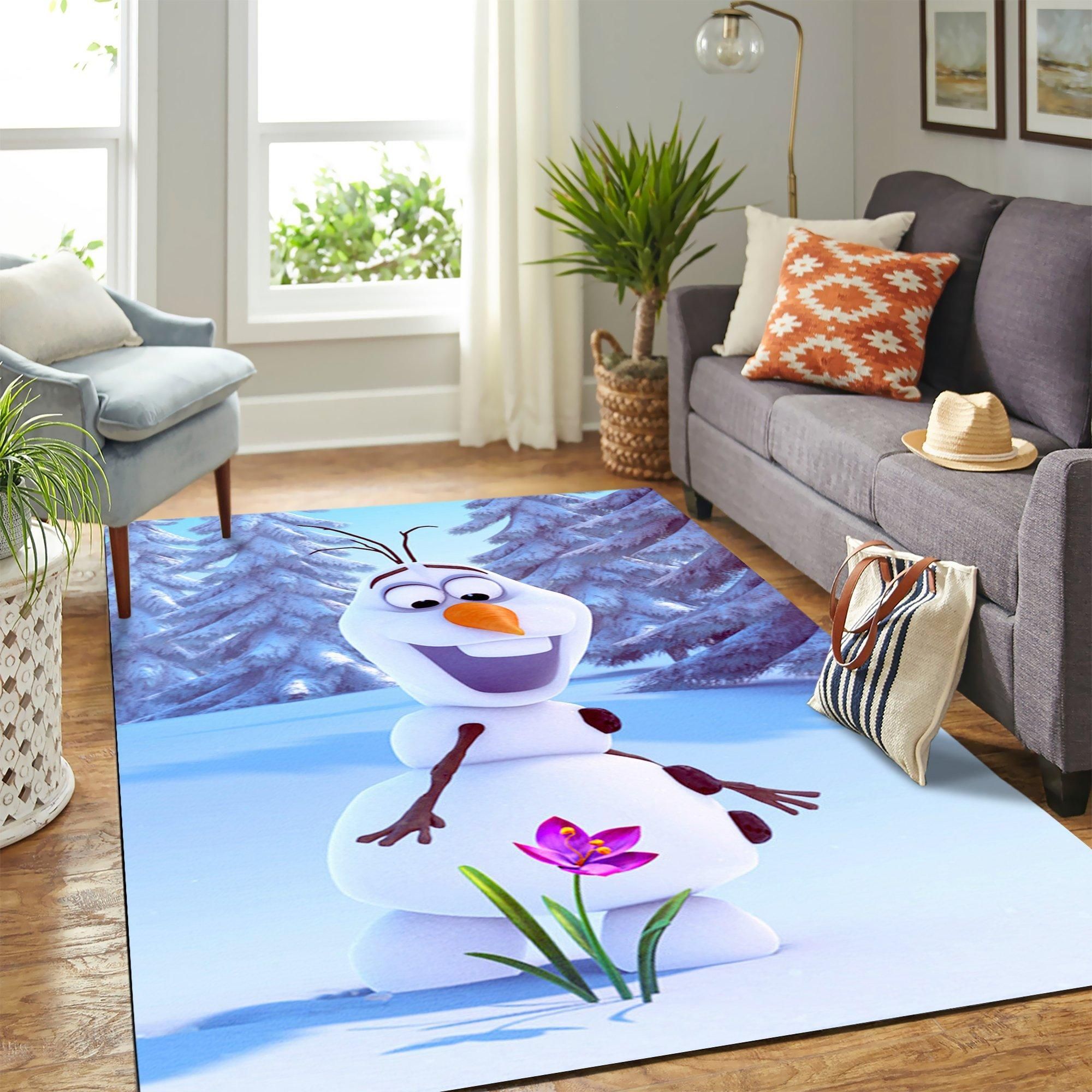 Olaf Frozen Area Rug Geeky Carpet – Home Decor – Bedroom Living Room Décor