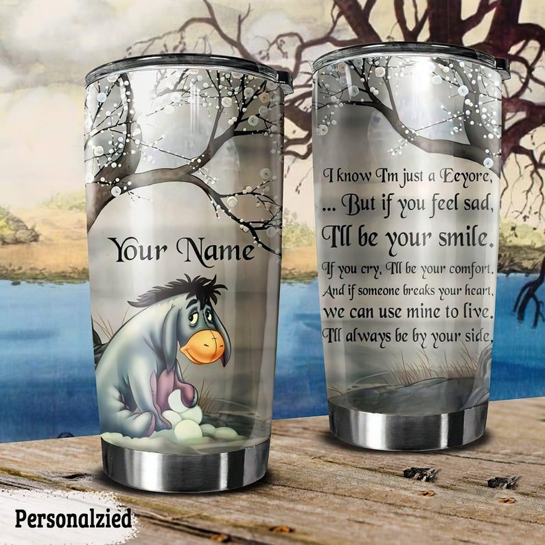 Personalized Eeyore Winnie-The-Pooh 456 Gift For Lover Day Travel Tumbler All Over Print Tl97
