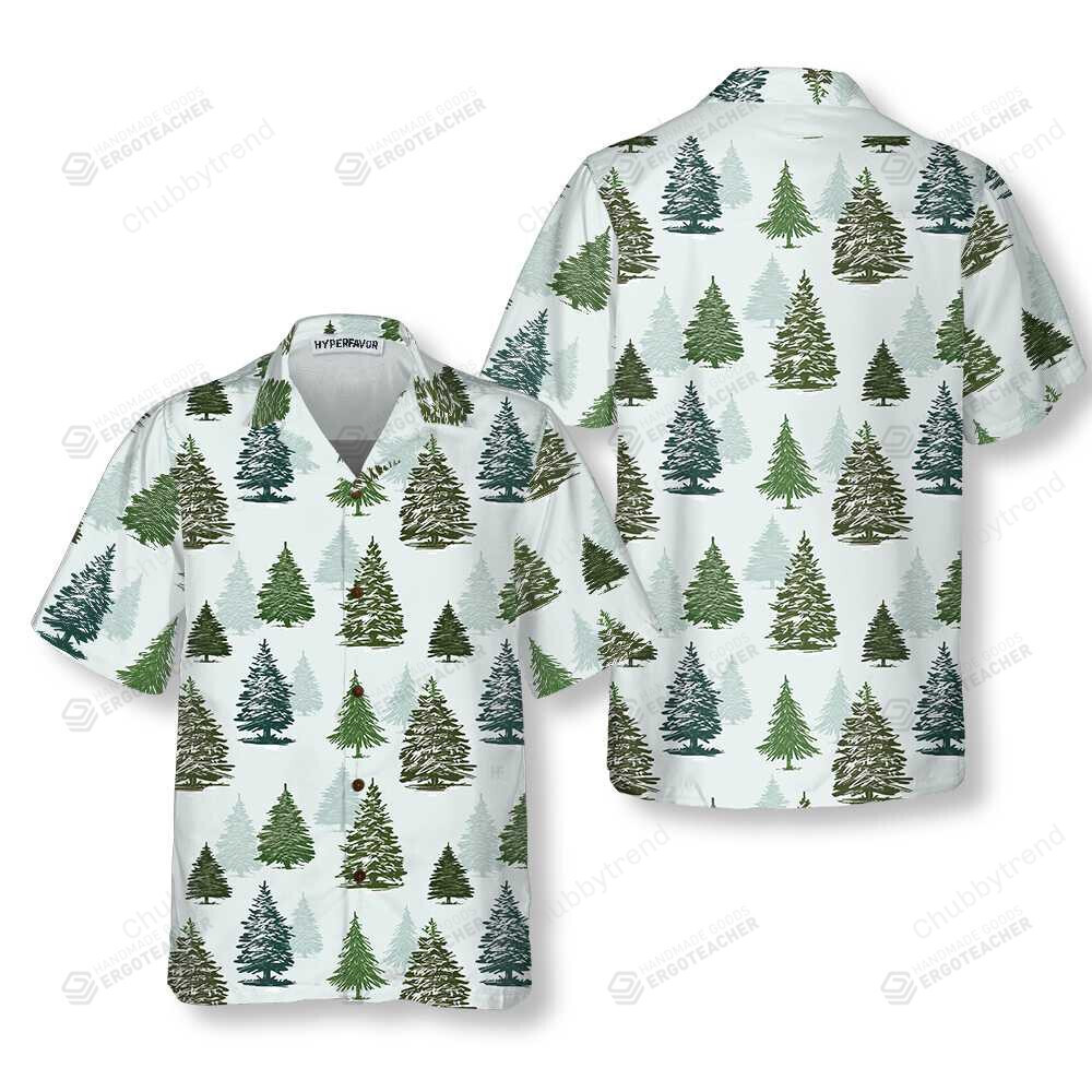 Christmas Tree Pattern Hawaii Shirt Ha35183