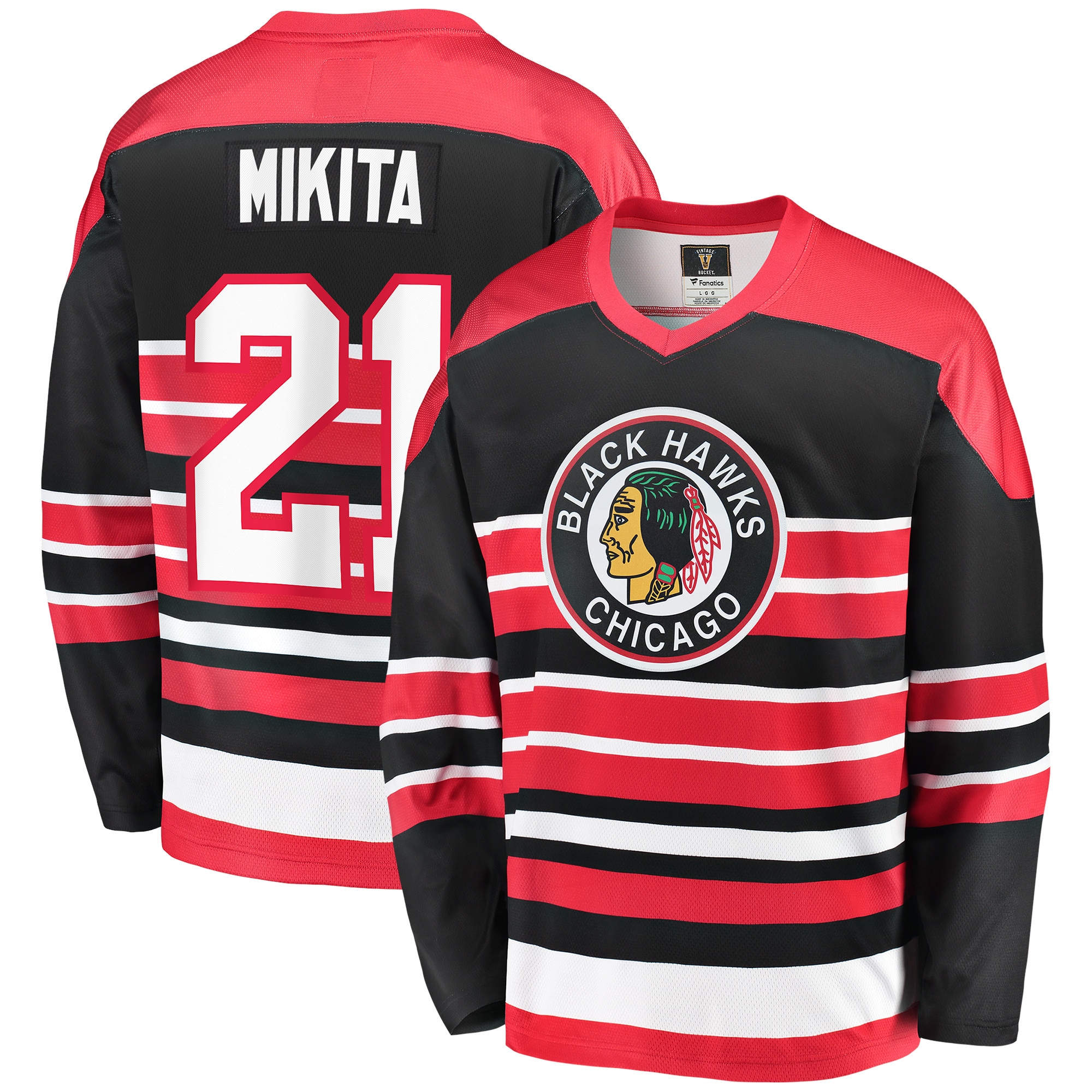 Men's Chicago Blackhawks Stan Mikita Red Premier Breakaway Retired Player Jersey