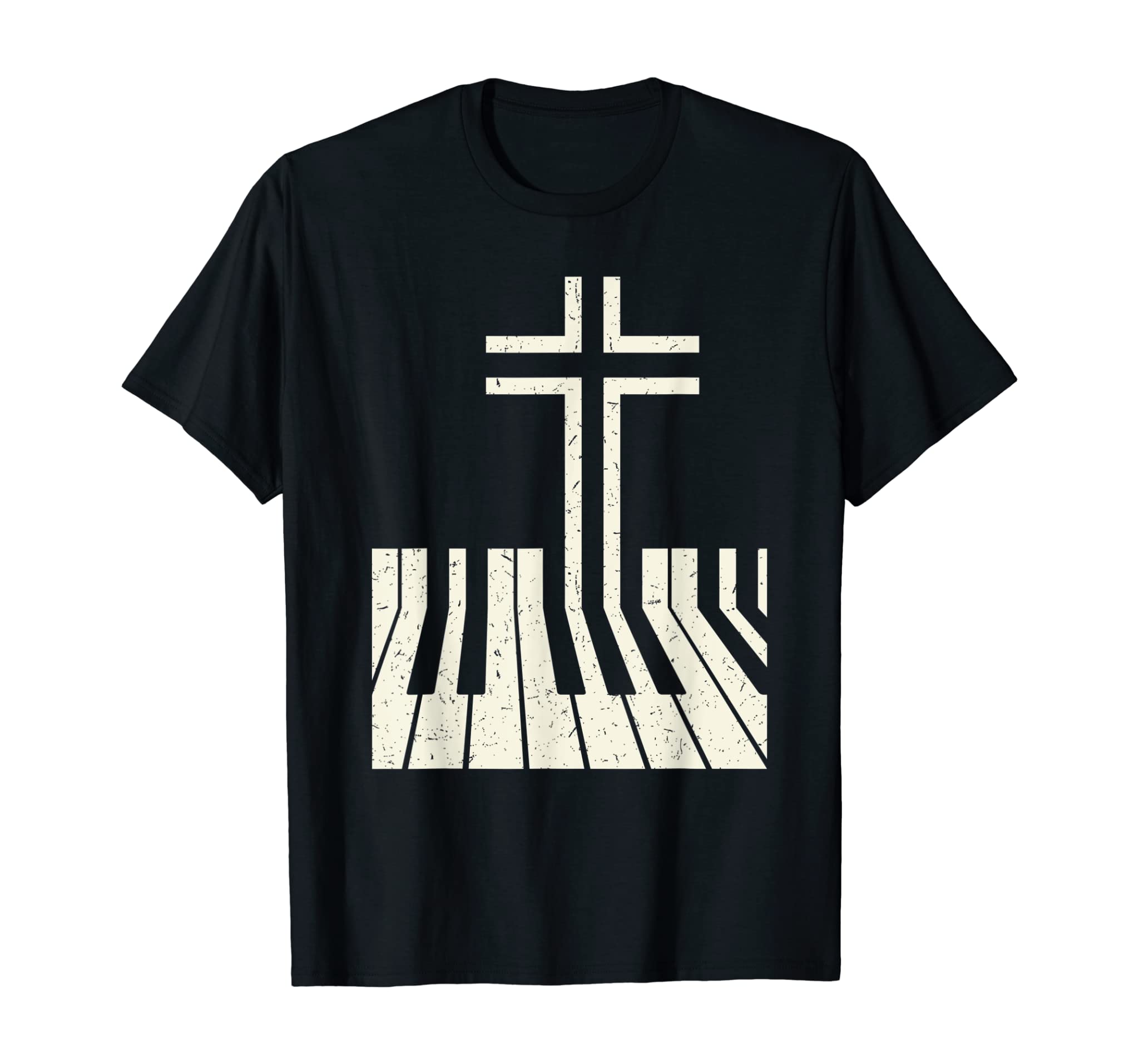 Christian Piano Player Gift Design Piano Teacher Keyboard T-Shirt