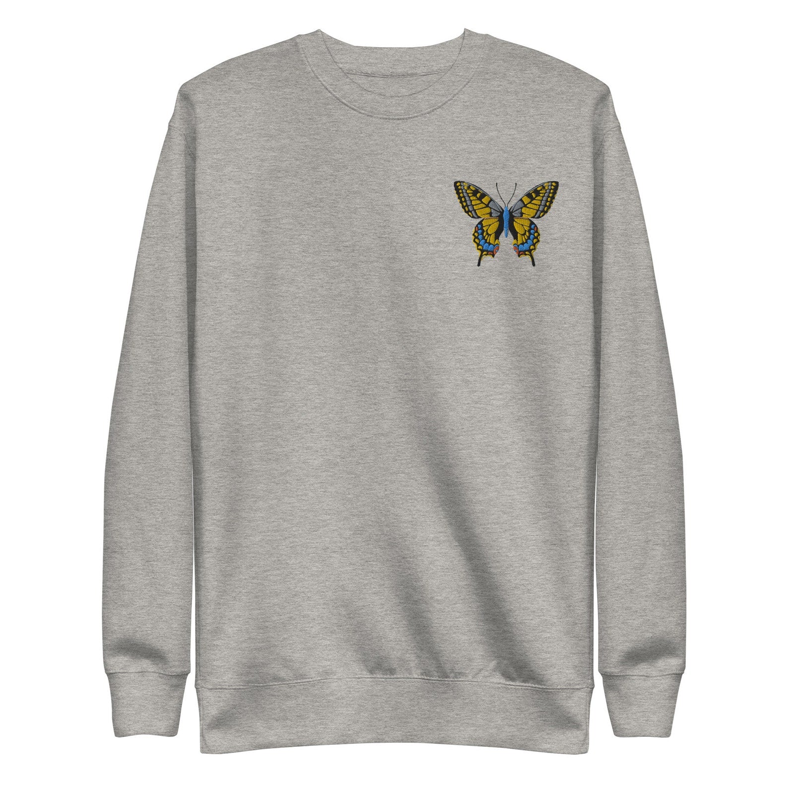 Butterfly Embroidered Sweatshirt 2D Crewneck Sweatshirt All Over Print Sweatshirt For Women Sweatshirt For Men Sws2855