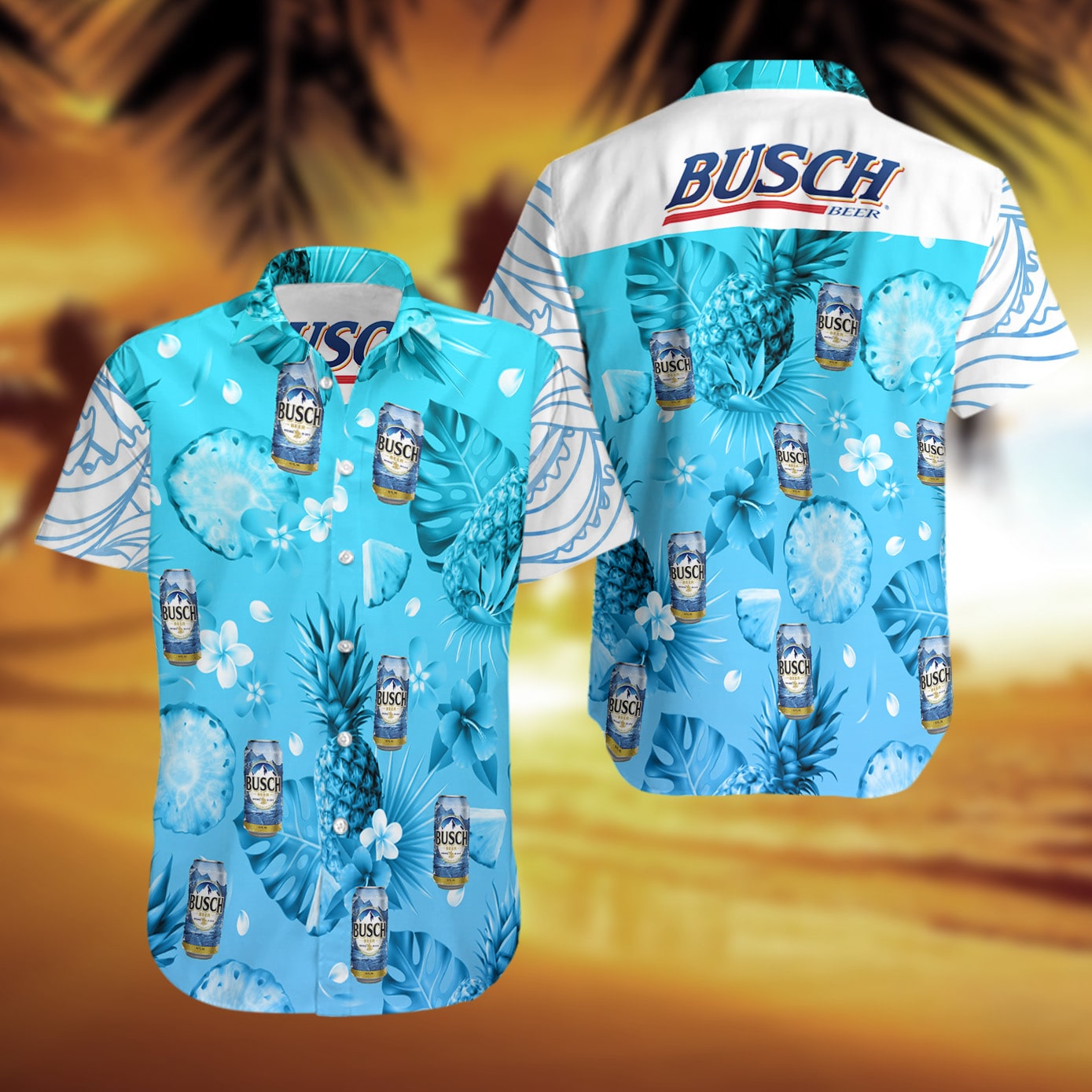 Busch Light Beer Pineapple Hawaii Shirt Ha94461