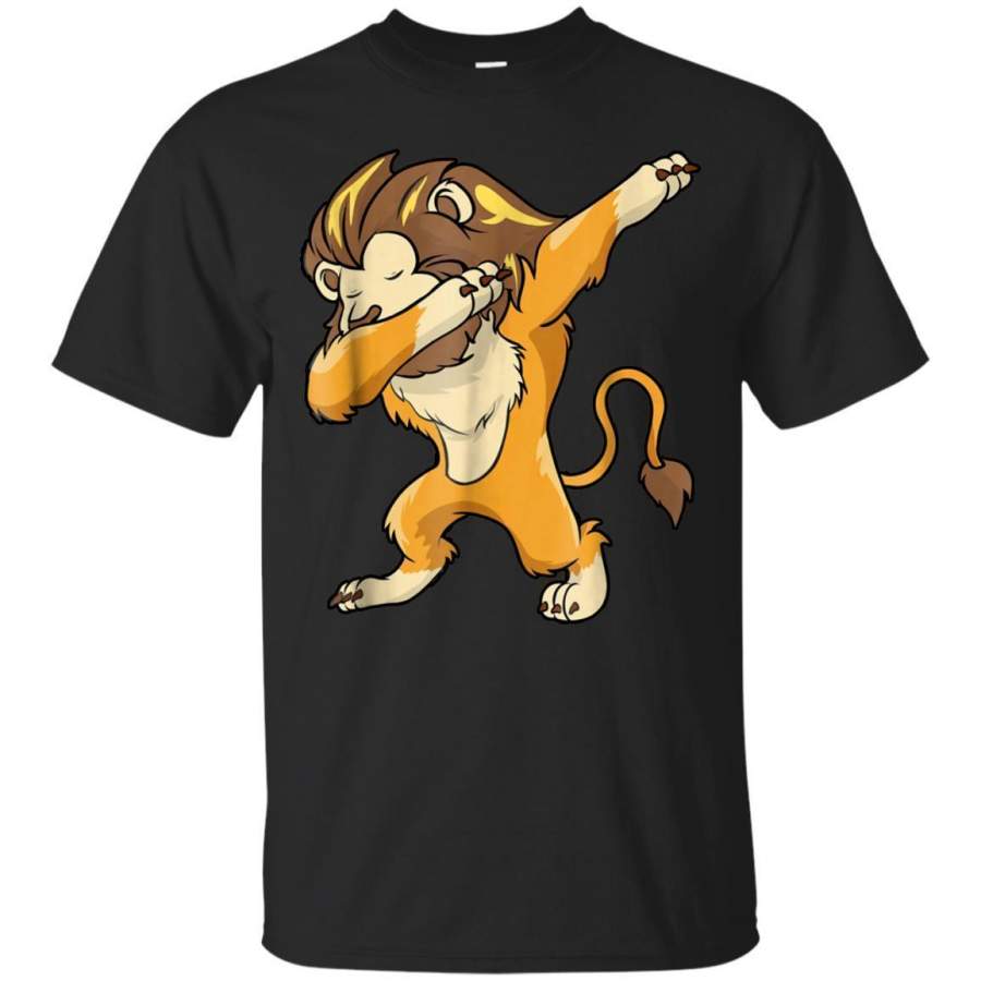 AGR Funny Dabbing Lion Lover Shirt  Jungle Safari Party Gifts Jaq T-shirt