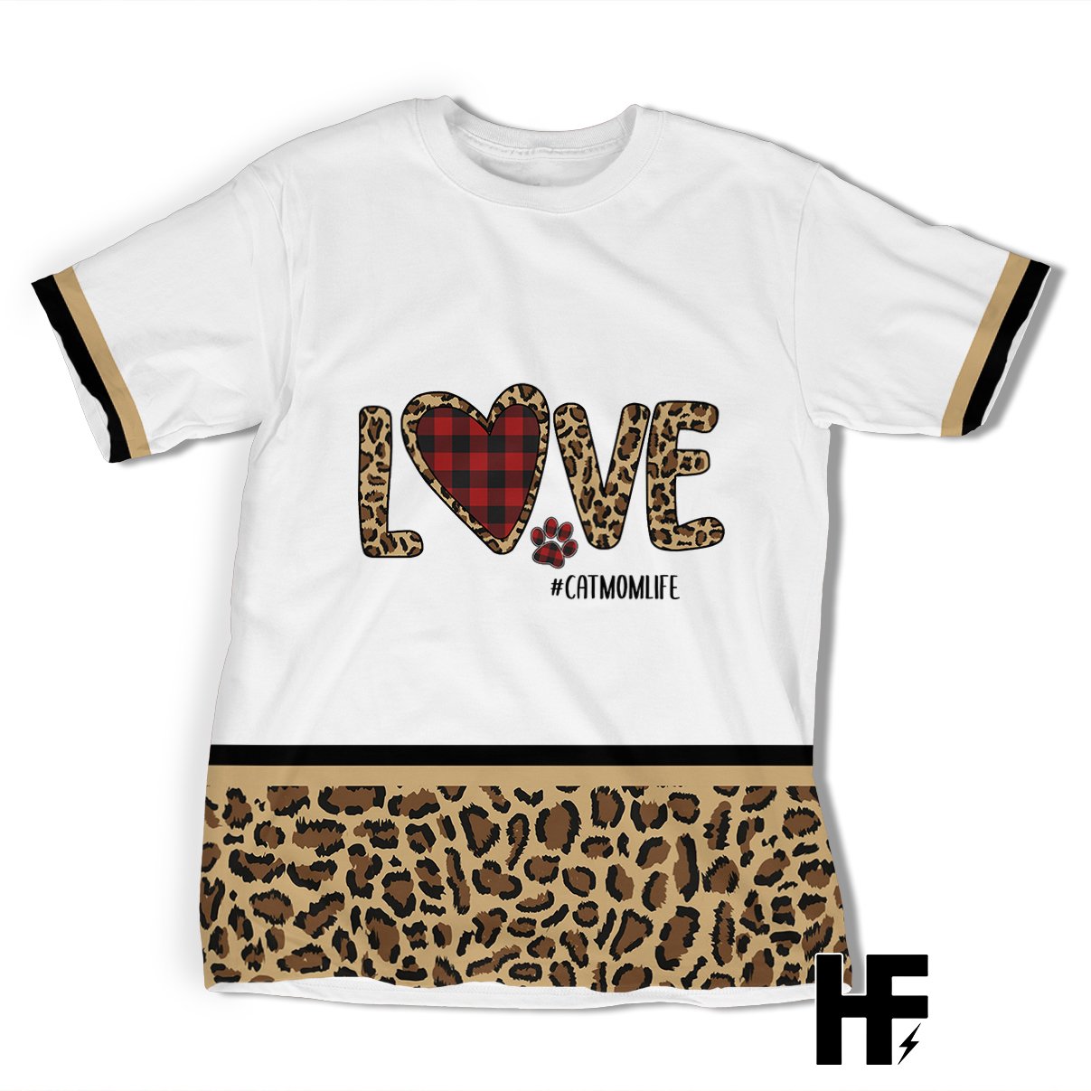 Cat Mom Life Leopard Ez03 1603 All Over T-Shirt