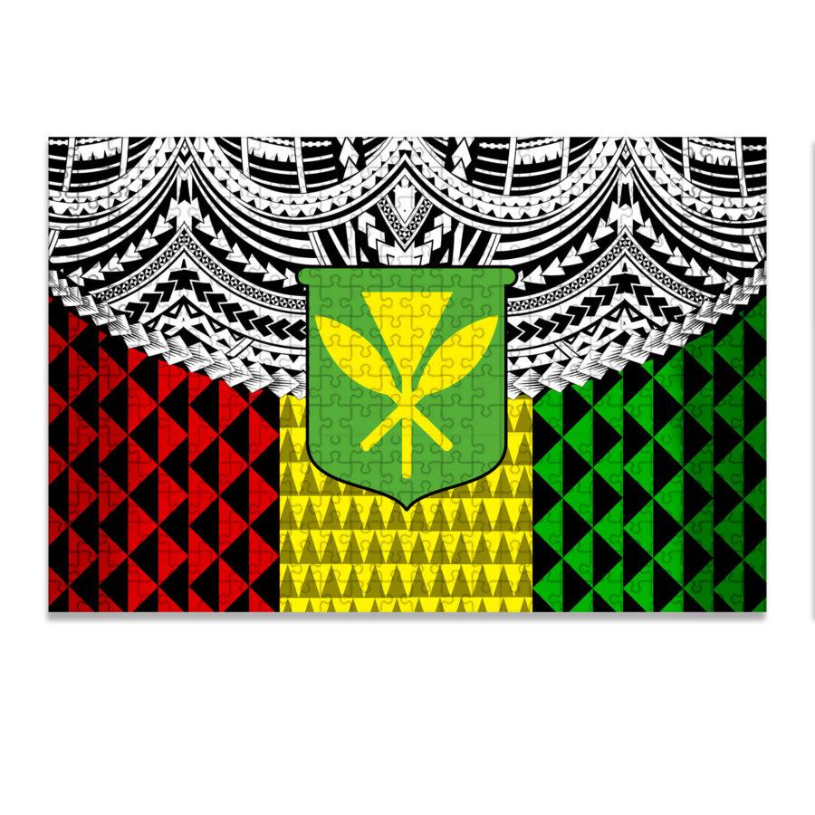 Kanaka Maoli (Hawaiian) Puzzle Polynesian Flag