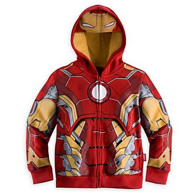 Spring Autumn Boys Hoodies Children Cartoon Sweatshirt Kids Long Sleeve Jacket Children Spiderman Superhero Coats Zipper Clothes alx