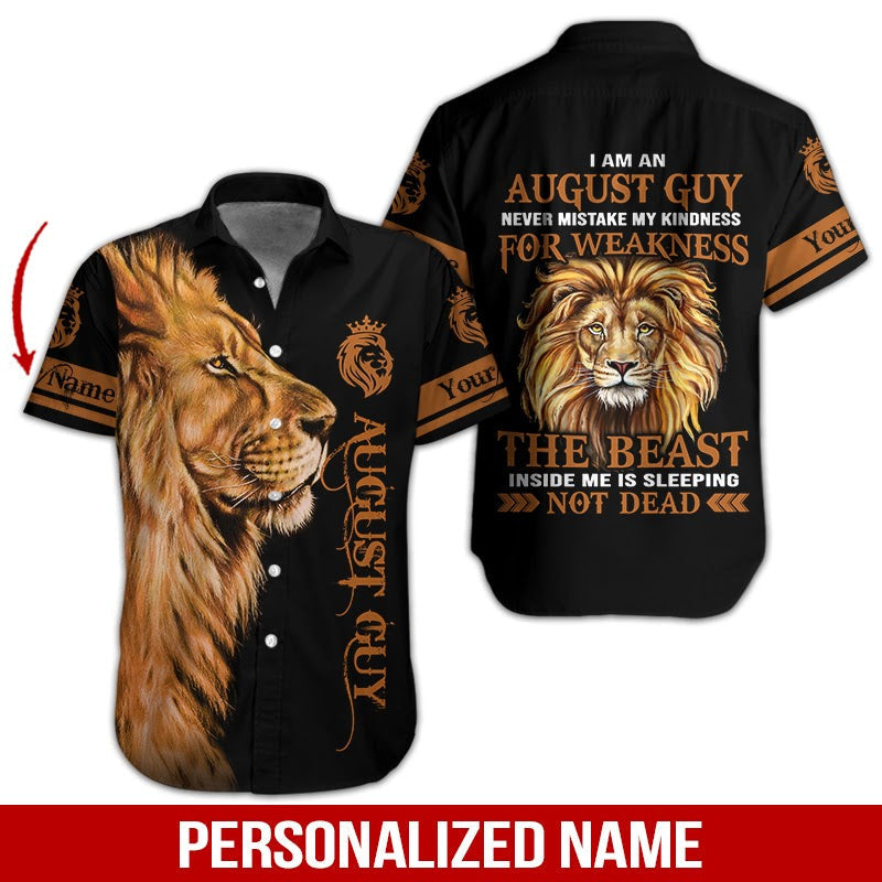 August Guy Custom Name Aloha Hawaii Shirts For Men Women Ha46845