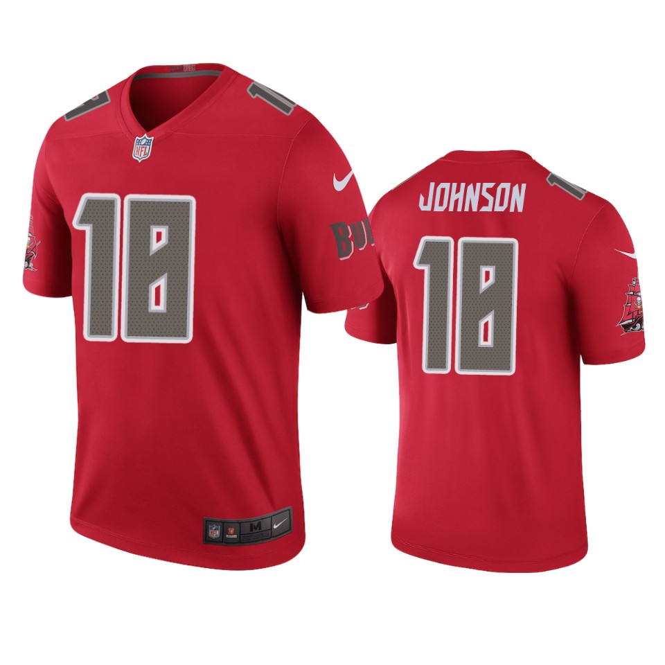 Tampa Bay Buccaneers Tyler Johnson Red Color Rush Legend Jersey