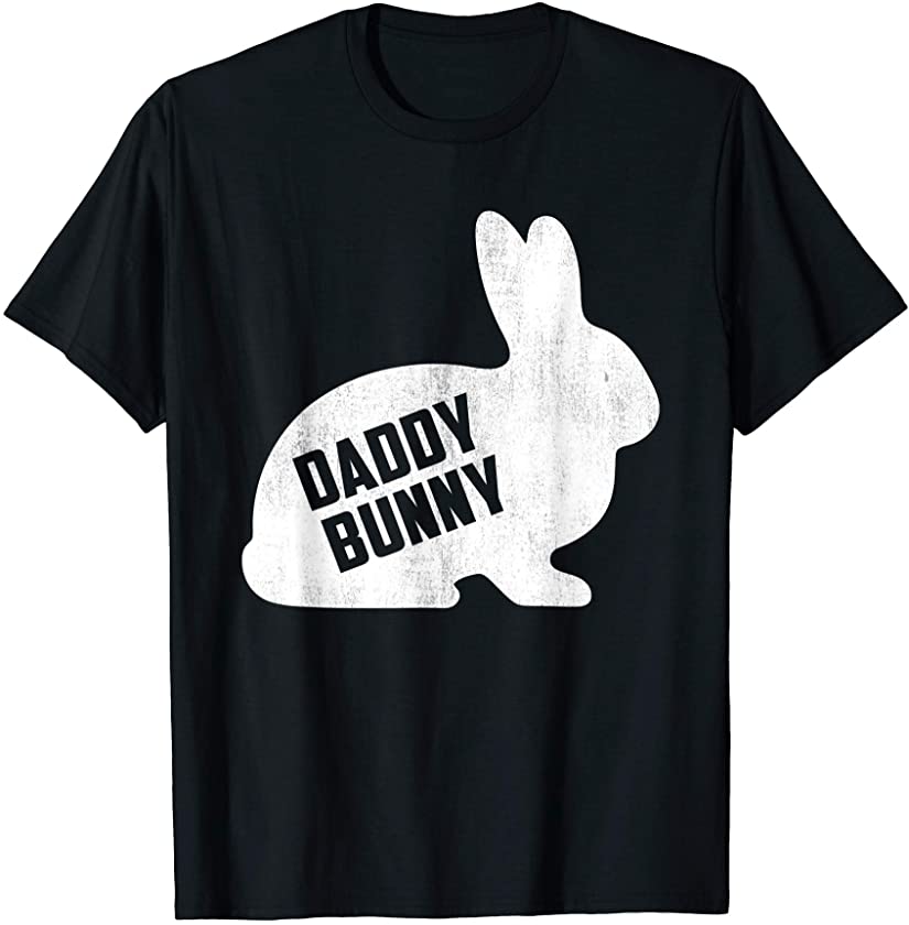 Mens Daddy Bunny Matching Father Dad Papa Men Easter Day T-Shirt