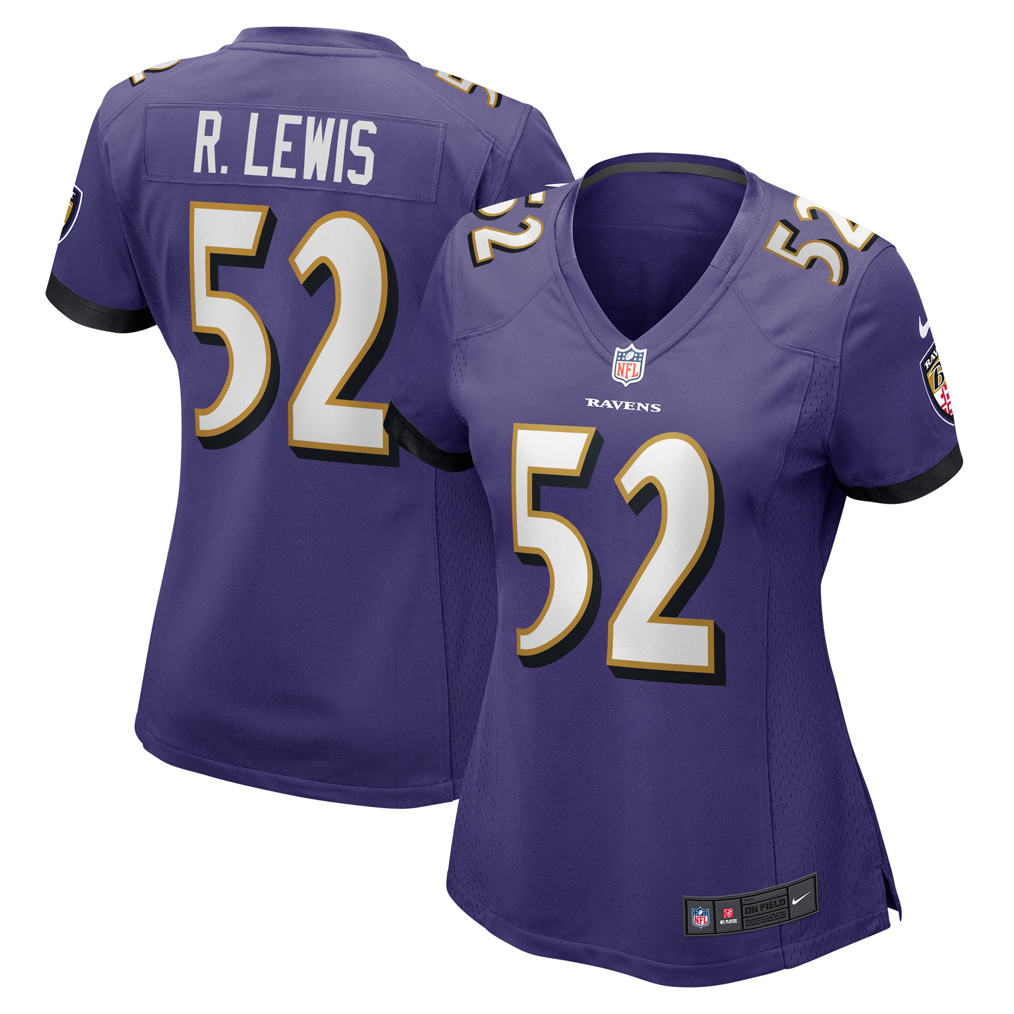 Ray Lewis Baltimore Ravens Women's Retired Player Jersey – Purple