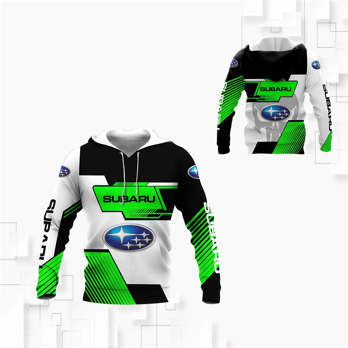 3D All Over Printed Subaru An-Va Shirts Ver 1 (Neon)