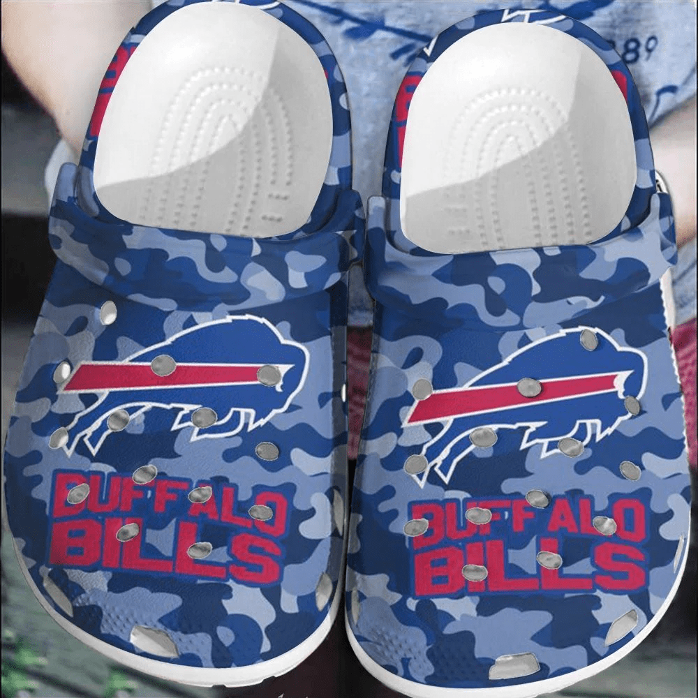 NFL Buffalo Bills Football Crocss Comfortable Crocband Shoes Clogs For Men Women