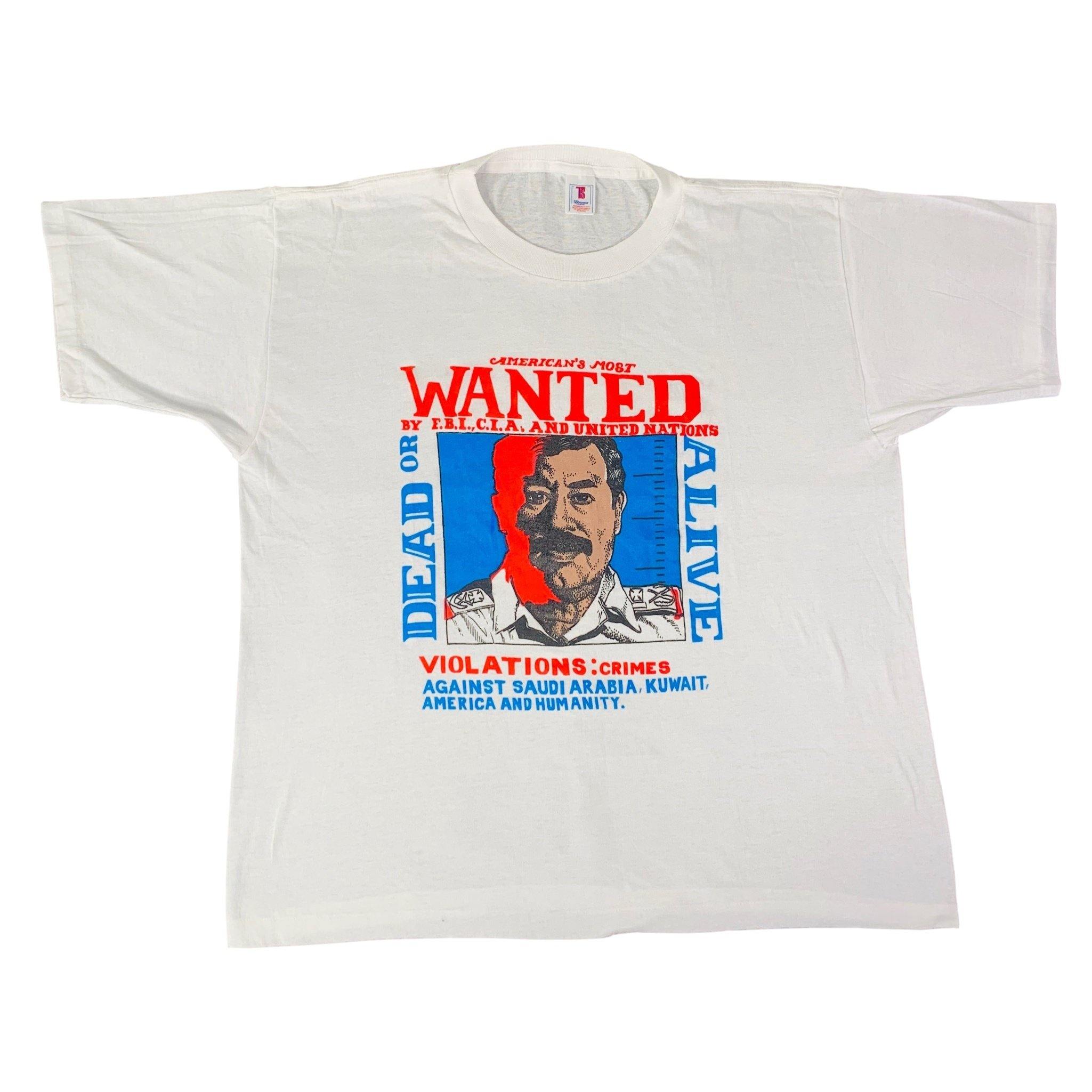 Vintage Saddam Hussein “Dead Or Alive” T-Shirt