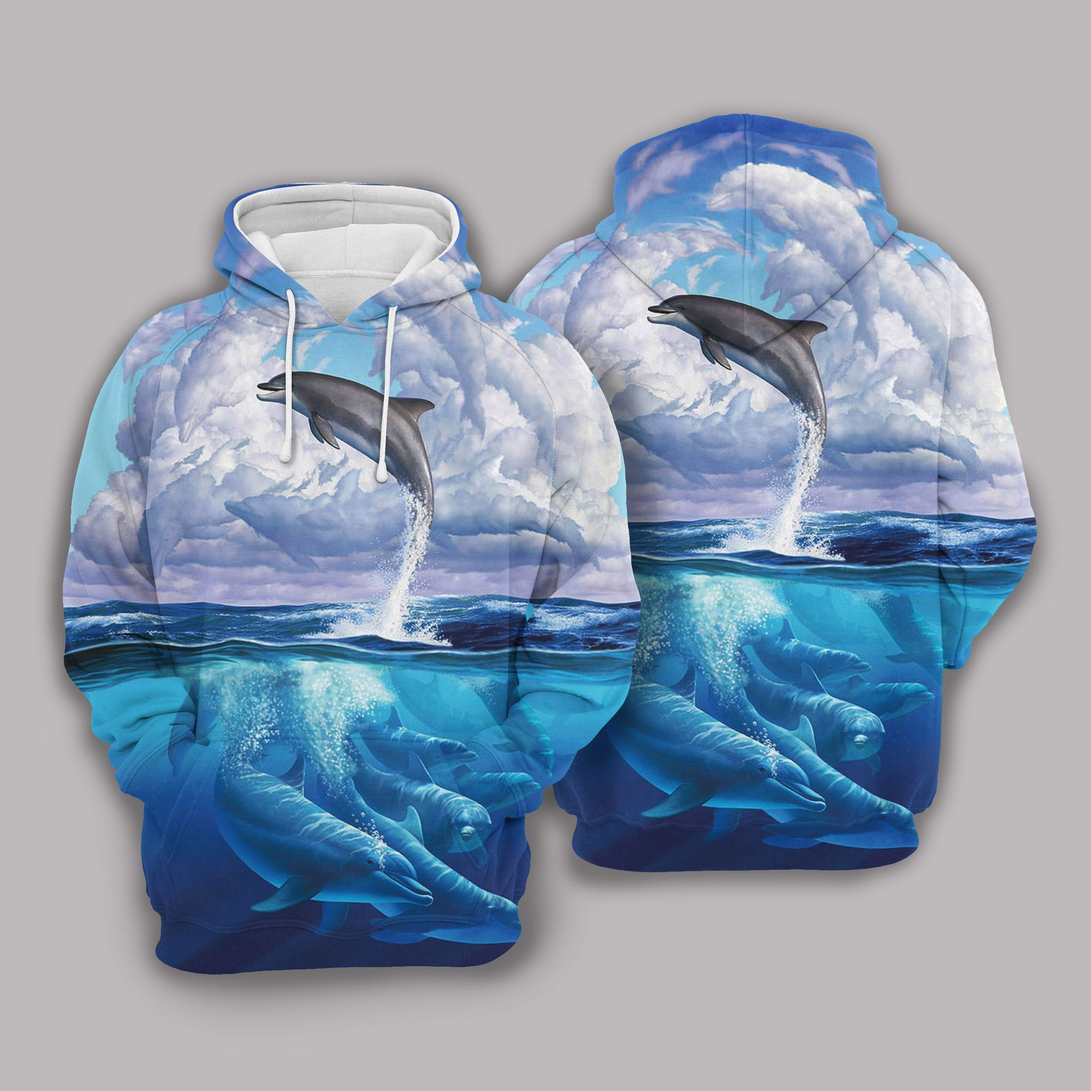 D Dolphin Hoodie Bt05