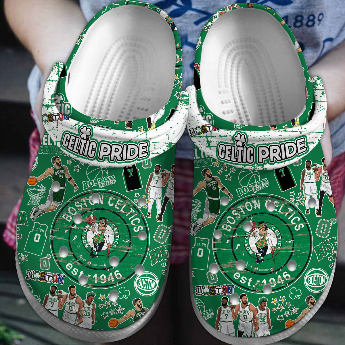 Boston Celtics NBA Sport Crocs Crocband Clogs Shoes Comfortable For Men Women and Kids 2