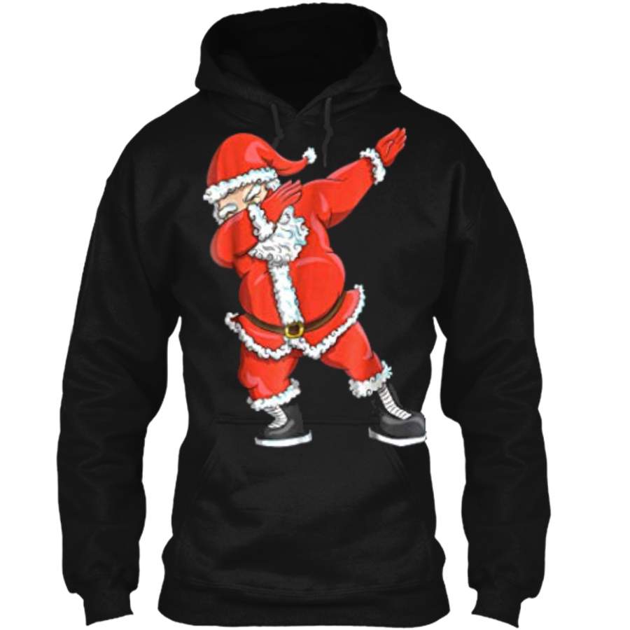 Dabbing Santa  – Funny Santa Claus Christmas  Pullover Hoodie 8 oz