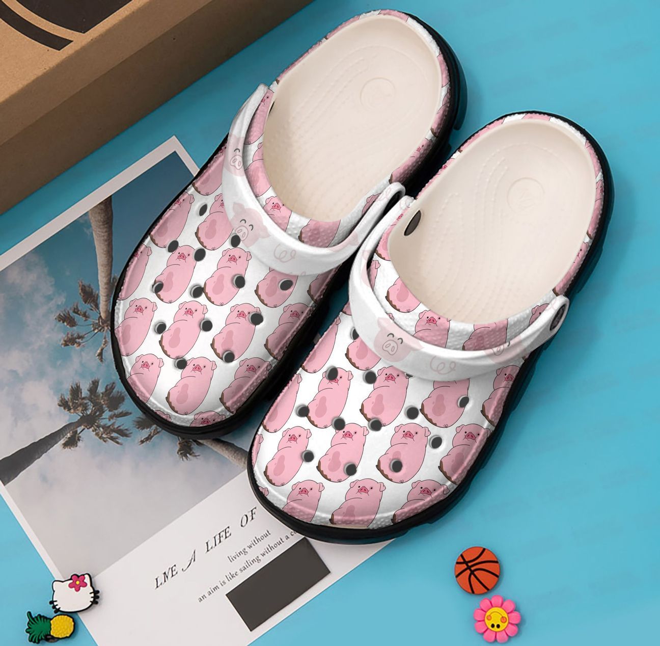 Pig Personalized Clog, Custom Name, Text, Color, Number Fashion Style For Women, Men, Kid, Print 3D Cute Pig Pattern