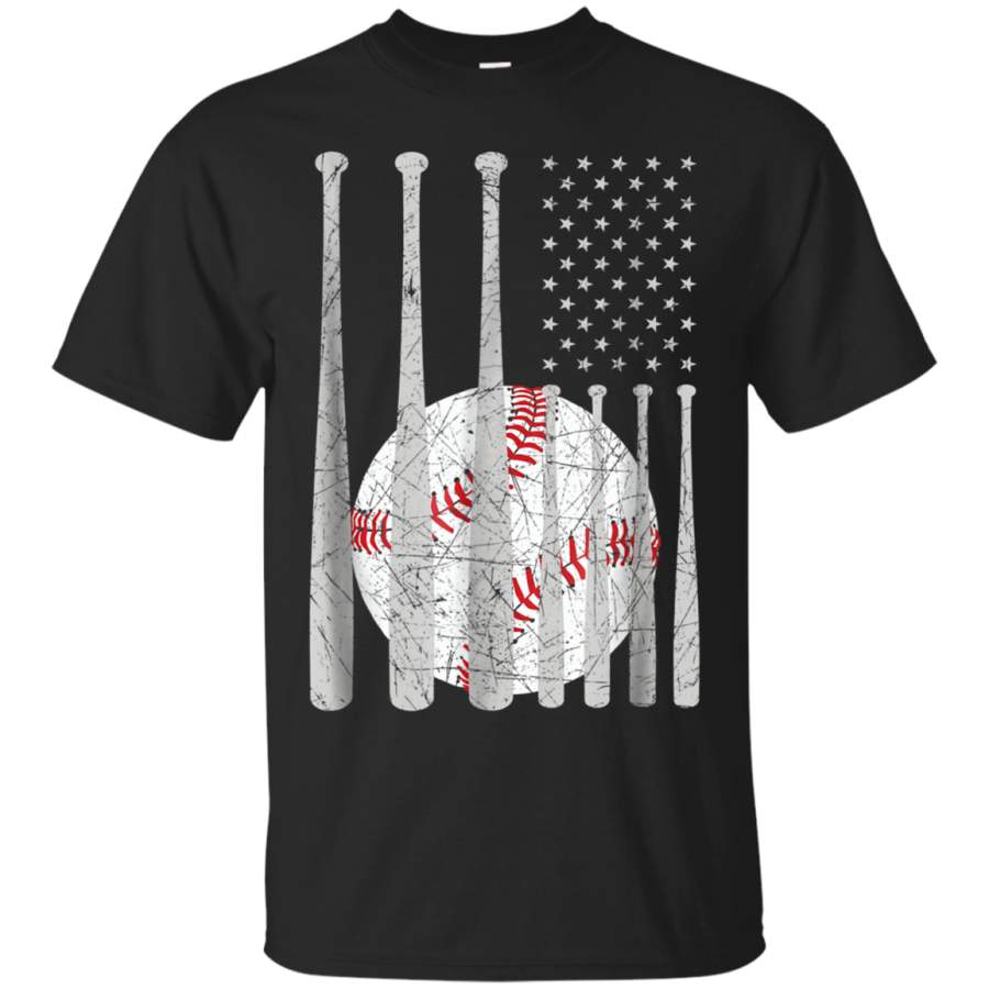 AGR American Flag – Baseball Bat – Patriotic Baseball Shirt