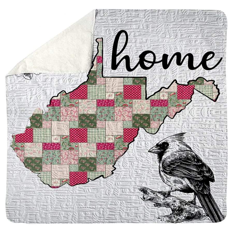 Unique West Virginia Is Home Custom Design Sherpa Blanket