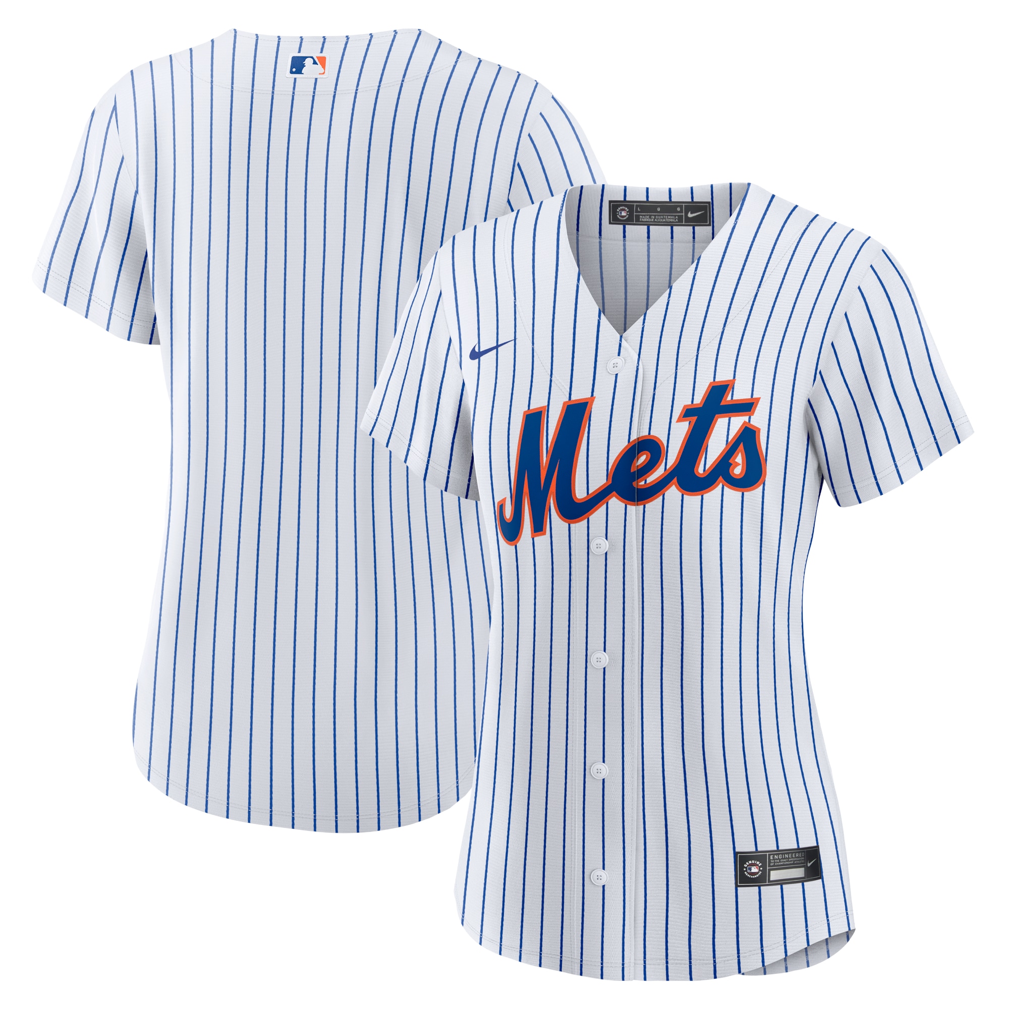 New York Mets Women's Home Replica Team Jersey – White