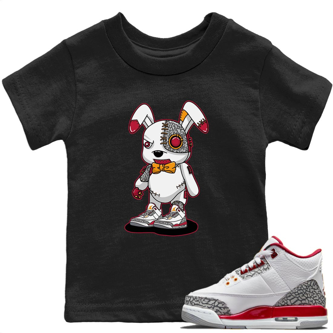 Cyborg Bunny T-Shirt – Air Jordan 3 Cardinal Baby & Youth